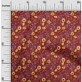 thumbnail image 2 of oneOone Cotton Cambric Yellow Fabric Floral Craft Projects Decor Fabric Printed By The Yard 42 Inch Wide, 2 of 5