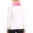 thumbnail image 2 of Sakkas Malen Long Rectangle Faux Fur Warm Soft Furry Wrap Around Loophole Scarf - Coral - OS, 2 of 5