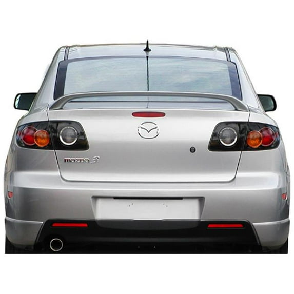 Elite ABS127A-34K Mazda 3 4dr 2003-2009 Factory Style Spoiler Painted, Crystal White Pearl