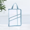 thumbnail image 2 of WRKEKC ‌Transparent A4 Portable Folder with Zipper‌ - Student Test Paper Storage Bag, Made of Good Material, Water-resistant, Secure Zipper Closure, Available in Blue, Green, Pink, Brown Colors, 2 of 8