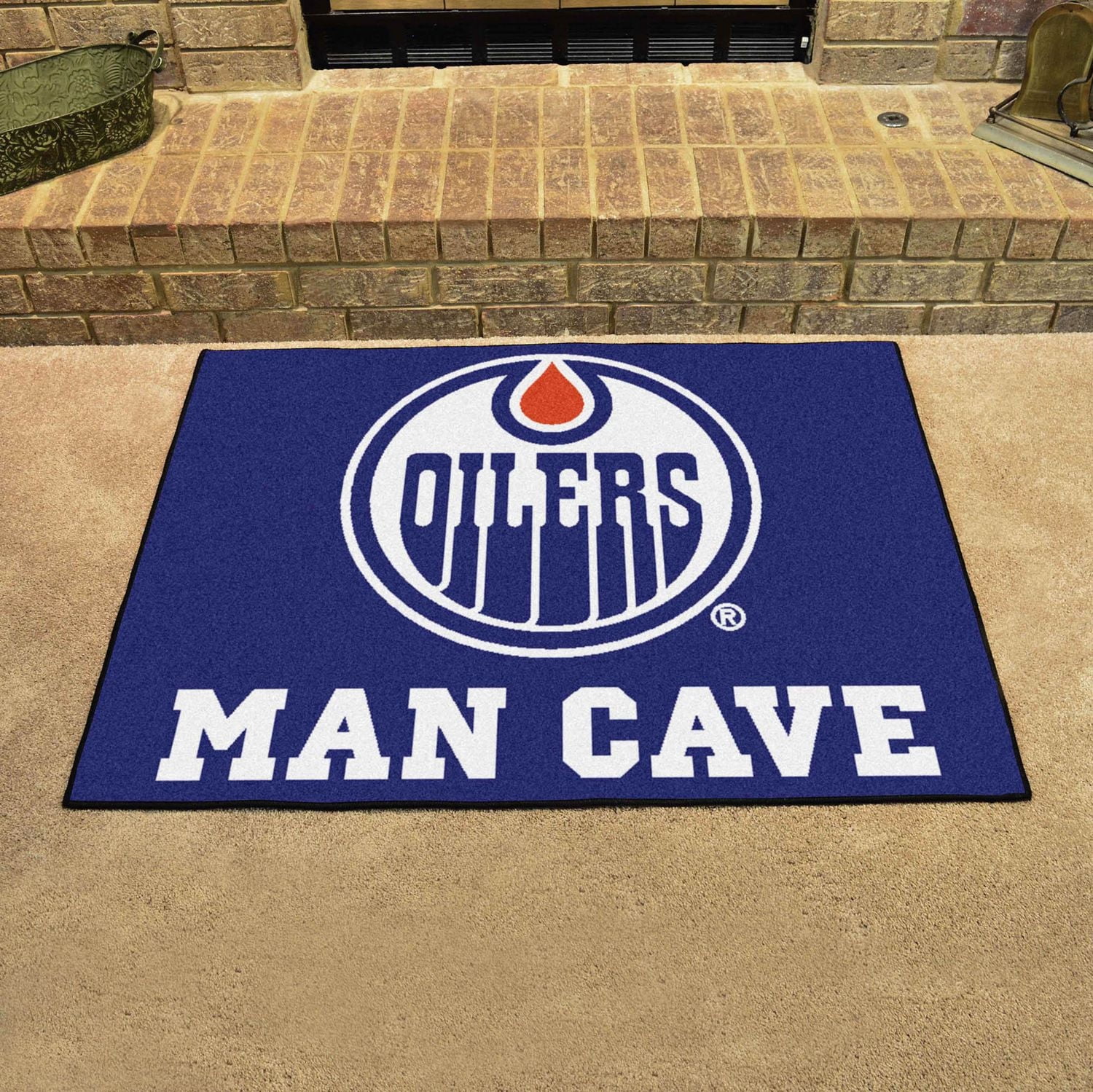 NHL Edmonton Oilers Man Cave Rug