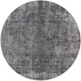 thumbnail image 1 of Ahgly Company Indoor Round Mid-Century Modern Dark Gray Oriental Area Rugs, 7' Round, 1 of 6