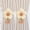 beige, variant on Modern minimalist curtain straps with adjustable ropes, curtain buckles, folding straps, decorative flowers