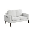 thumbnail image 4 of Elm & Oak Nathaniel Loveseat with Side Pocket and USB, Gray Upholstery, 4 of 10
