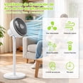 thumbnail image 2 of Ventilador EWTTO ET-Y3190-Plus – Regalo para Mamá en su Día – 5 aspas, 85W, 3 velocidades, oscilación 75°H y 50°V, temporizador, control remoto, alcance 9m, 2 of 9