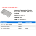 thumbnail image 2 of Automatic Transmission Filter Kit - Compatible with 1987 - 1992 Toyota Cressida 1988 1989 1990 1991, 2 of 2