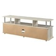 thumbnail image 3 of Pemberly Row Easy Assembly 60" TV Stand Entertainment Console in Cream, 3 of 4