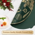 thumbnail image 4 of VCVCOO Round Christmas Placemats Set of 4 Green Vinyl Table Mats Heat Resistant Non Slip Xmas Place Mats for Dinning Table Wedding Party Thanksgiving Decorations, 4 of 9