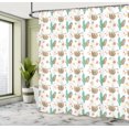 thumbnail image 5 of Ambesonne Christmas Shower Curtain, Sloths Holiday Socks, 69"Wx75"L, Seafoam Dark Tan, 5 of 5