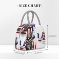 thumbnail image 2 of Easygdp Patriotic Skull Art Bolsa de Almuerzo Insulada Grande, Forro de Aluminio, Diseño Espacioso, a Prueba de Fugas, Ideal para Trabajo, Picnics, Viajes y Actividades al Aire Libre, 2 of 6
