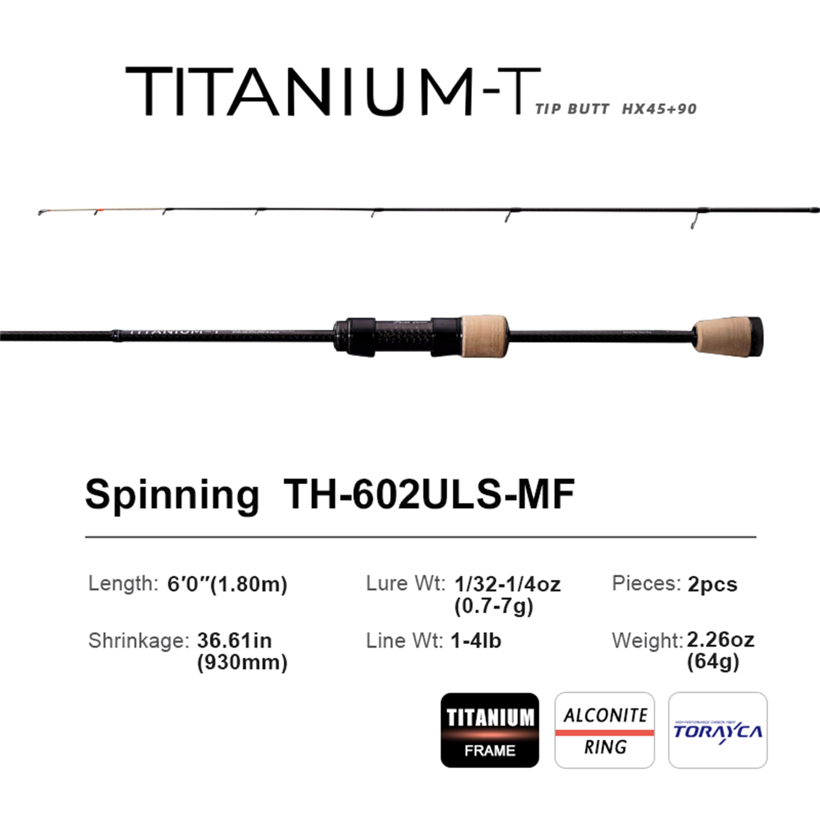 PURELURE TITANIUM-T XUL BFS Rod 0.5-6g Bait Weight 5FT 6FT Perch