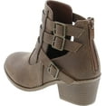 thumbnail image 3 of Forever Link Eury-1 Women's Fashion Round Toe Buckles Low Heel Ankle Booties Shoes, 3 of 7