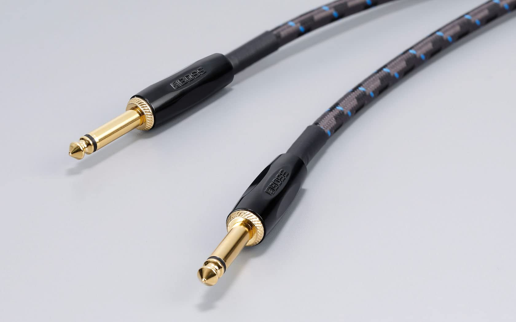 BOSS BIC-10 10-Foot Instrument Cable, Straight-Straight - 1 Pack Bundle with Picks
