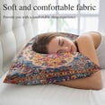 thumbnail image 5 of Blue Pink Pillow Covers 12"x20", Boho Middle Century Geometric Abstract Soft Brushed Microfiber Breathable Throw Pillow Covers, Decorative Pillowcase with Zipper for Couch Sofa Bedroom Living Room, 5 of 9