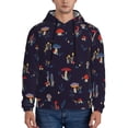 thumbnail image 2 of Bingfone Mushrooms3 Men'S Drawstring Hoodie Long Sleeve Pocket Sweatshirts-X-Large, 2 of 9