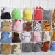 thumbnail image 4 of GOOHOCHY Adorno colgante de animal de peluche pequeño, 12 Uds., juguetes de peluche, llavero colgante de animales (estilo mixto), 4 of 8