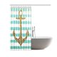 thumbnail image 2 of Cortina de Ducha ABPHQTO Ancla Dorada Rayas Mar Océano 150x180 cm, 2 of 3