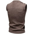 thumbnail image 3 of AnuYalue Sweater Vests Mens Lightweight V Neck Vintage Plaid Sleeveless Pullover Casual Fall Winter Stretch Knitted Vest, 3 of 3