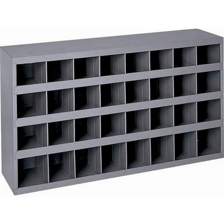 

Gray Cold Rolled Steel 32 Opening Bin 33-3/4 Width x 19-1/4 Height x 8-1/2 Depth