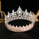 thumbnail image 1 of Nvzi Tiara de boda para novia, diadema de princesa, corona de novia, joyería para el cabello con diamantes de imitación de cristal,graduación, boda, fiesta de disfraces (E), 1 of 4