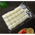 thumbnail image 2 of Disposable Ice Cube Bag 100 Pack (2400 Ice Cubes)，Ice Cube Mold Trays, Ice Cube Trays,Self-Seal Freezing Maker, With silicone funnel (White-100Pcs), 2 of 5