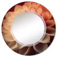 thumbnail image 3 of DESIGN ART Designart 'Orange Dahlia Flower V' Printed Floral Dahlia Wall Mirror 32in.x32in., 3 of 5