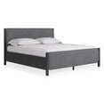 thumbnail image 4 of Modus Furniture Elora Wood and Velvet Upholstered Bed in Jet and Charcoal, 4 of 7