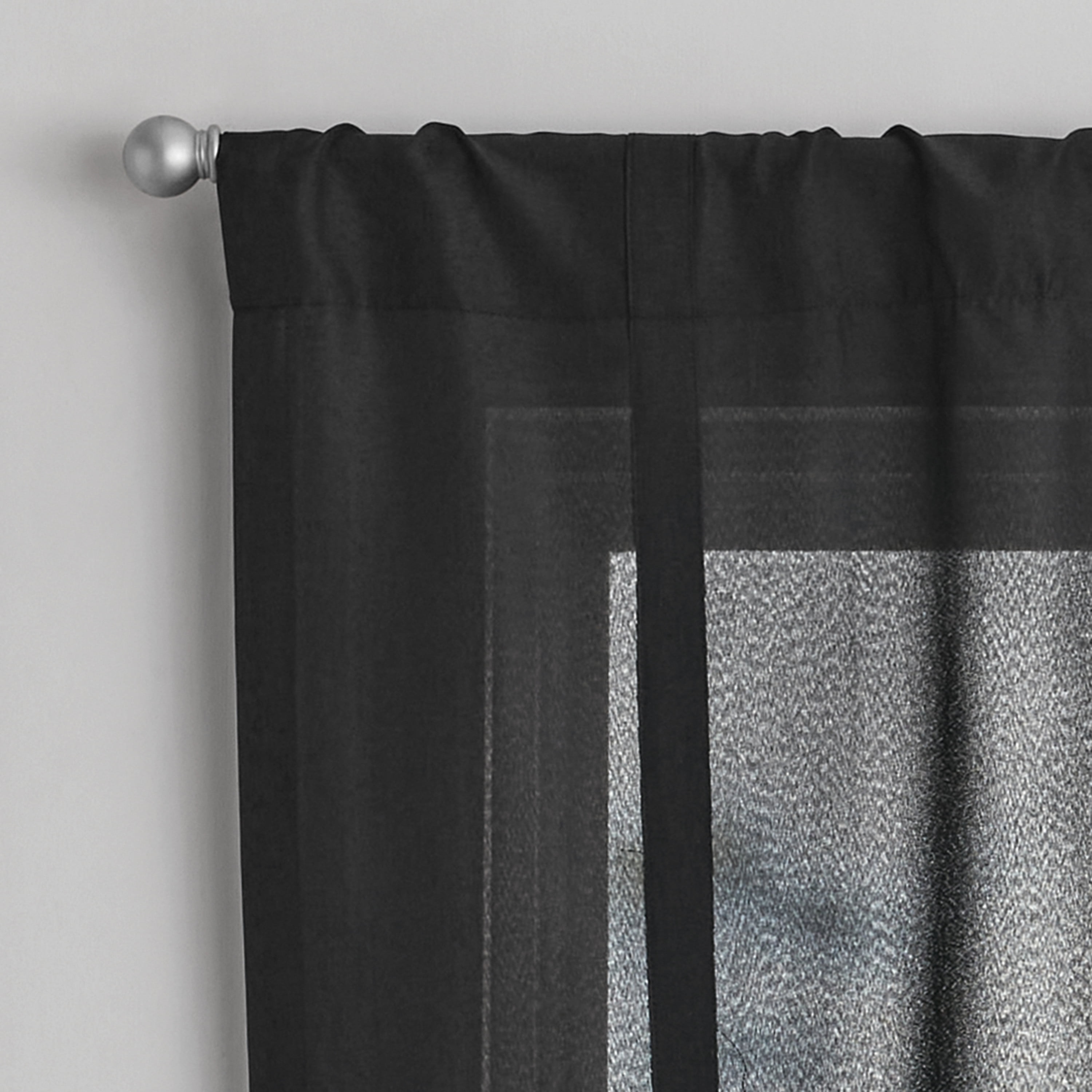 (2 pack) Mainstays Tie up Shade, Rich Black 42 in x 63 in