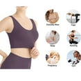 thumbnail image 5 of Hunpta Sports Bras For Women 3-Pack Seamless Sports Bra Wirefree Yoga Bra with Removable Pads for Women, 5 of 9