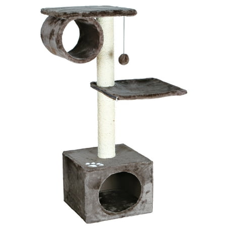 EAN 4011905439525 product image for Trixie Pet Products Cat Tree & Condo Scratching Post Tower, Platinum Gray | upcitemdb.com