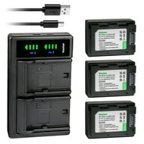 Kastar 3-Pack IA-BP210E Battery and LTD2 USB Charger Replacement for Samsung HMX-H220, HMX-H300, HMX-H300BN, HMX-H303, HMX-H304, HMX-H305, HMX-H320, HMX-H400, HMX-H405, HMX-S10, HMX-S10BN, HMX-S10BP