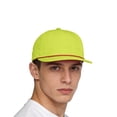 thumbnail image 6 of QURATI Mens Hats Sporty Flat Brim Baseball Cap with Embroidery Hats for Men Yellow, 6 of 6