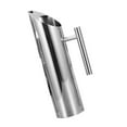 thumbnail image 1 of Water Pitcher Stainless Steel Cold Tea Jug Handle Coffee Drink Pot for Pub Restaurant, L, 2L, 1 of 6