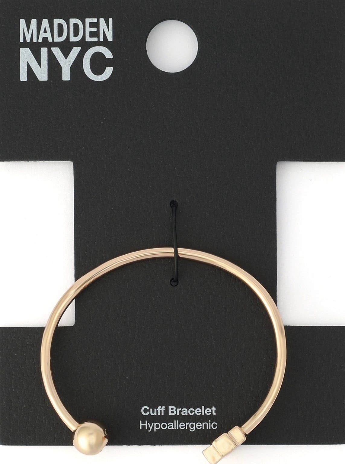 Madden NYC Women's Fashion Gold-Tone Cross Cuff Bracelet