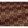 thumbnail image 4 of oneOone Cotton Jersey Brown Fabric Floral Block Dress Material Fabric Print Fabric By The Yard 58 Inch Wide, 4 of 4