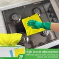 thumbnail image 4 of FRKSMD-Microfiber Cleaning Cloths, Pack of 30, 9.85 x 9.85 inches, Color (Yellow), 4 of 4