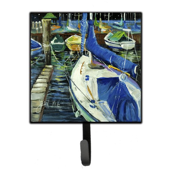 Carolines Treasures JMK1245SH4 Sailboats Leash or Key Holder 7Hx4.25W multicolor