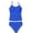 Blue, variant on Aocisk Girls Swimsuits Solid Color Contrast Trim Swimwear 2 Piece Bathing Suit Padded for Teens 8 14Y Vest Style Bathing Suit Toddler Navy 11-12 Years