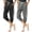 Black & Dark Grey, variant on 2-Pack SPECIAL MAGIC Women's Capri Sweatpants Jogger Pants with Pockets Cotton Stretch Lounge Athletic Pants for Running Yoga Gym