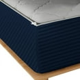thumbnail image 5 of Zipper Fitted Sheet, (Queen Size 60x80) 12 Inch Deep Pocket, 100% Egyptian Cotton, 800 TC, Stripe Navy Blue Color., 5 of 7