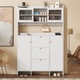 thumbnail image 2 of MERAX  Contemporary Shoe Cabinet with Open Storage Platform White, 2 of 5