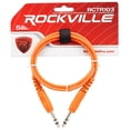 thumbnail image 2 of Rockville RCTR103O 3' 1/4'' TRS to 1/4'' TRS Balanced Cable, Orange, 100% Copper, 2 of 2