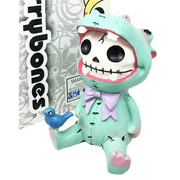 Furrybones Pachy Hippolito Hippopotamus Hooded Skeleton Monster Figurine Collectible Sculpture Sitting Ornament Decorative