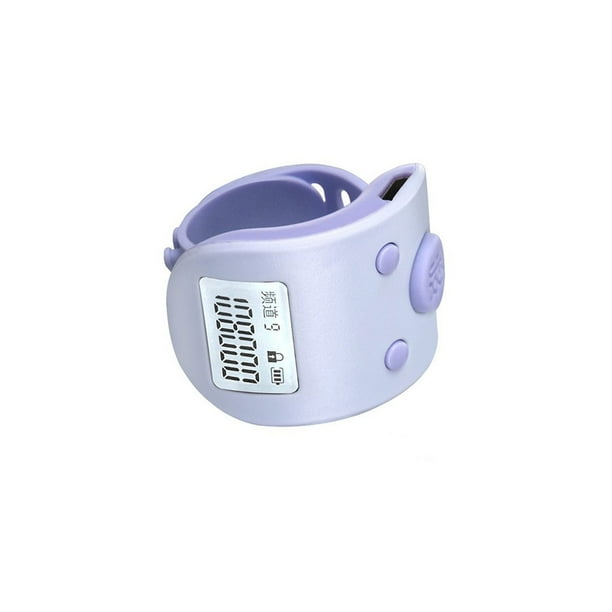 Cateissary Contador de mano electrónico, equipo de anillo de conteo Digital recargable, prensa inalámbrica de bajo ruido, regalo portátil para adultos Cocina y Comedor Violeta Cateissary HA066921-05