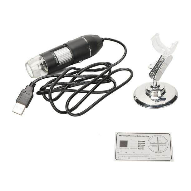 Microscopio digital 50X‑1600X Microscopios USB portátiles de bolsillo con 8 LED para Windows