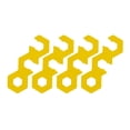 thumbnail image 1 of 4x de hebilla de ajuste antideslizante de material acero inoxidable tensor de guía para tienda de Camping senderismo actividad Amarillo, 1 of 6