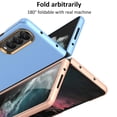 thumbnail image 3 of For Samsung Galaxy Z Fold 4 Phone Case，Luxury Plating Metal Lens Frame protection Case，Shockproof Hard PC Stand Case, 3 of 6