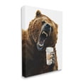 thumbnail image 3 of Stupell Industries Roaring Bear with Coffee Animals & Insects Painting Gallery Wrapped Canvas Print Wall Art, 36 x 48, 3 of 7