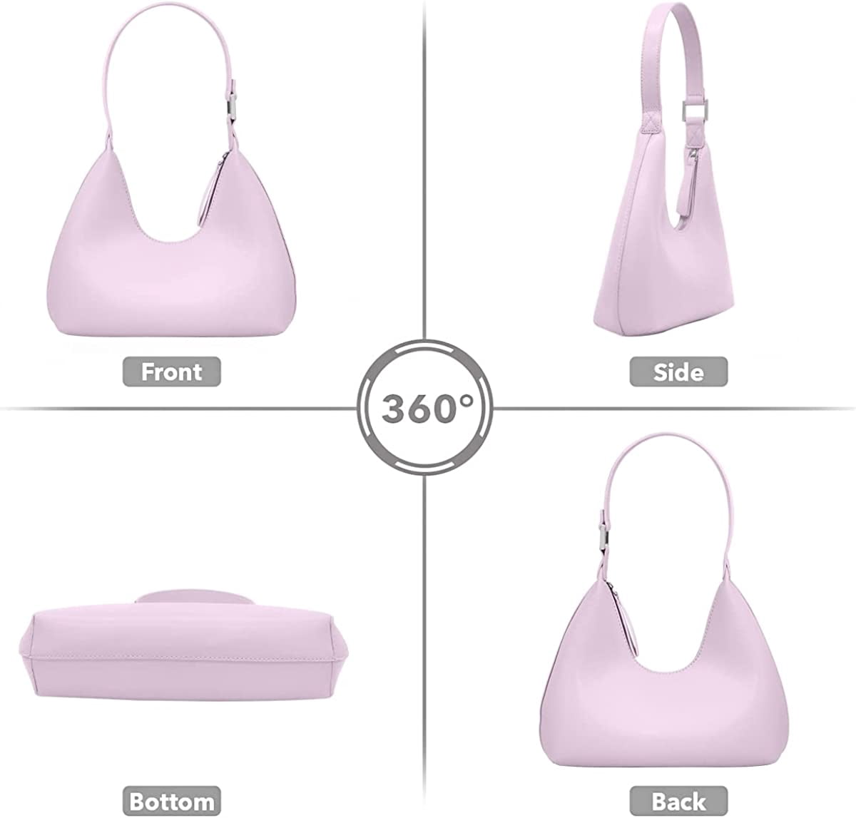 Barabum Mini Purse Small Shoulder Bags for Women Trendy Small Hobo Bag Clutch Purses for Women