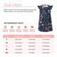 thumbnail image 3 of Fotbe Colorful Flowers Vestido de Dormir para Niñas de 3 a 10 Años, Mangas Cortas, Estilo Princesa, Pijama Camisón con Mangas Voladas-X-Large, 3 of 6